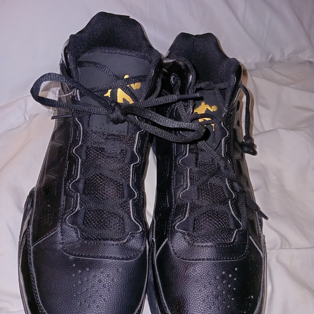 AND1 Black and Gold Sneakers